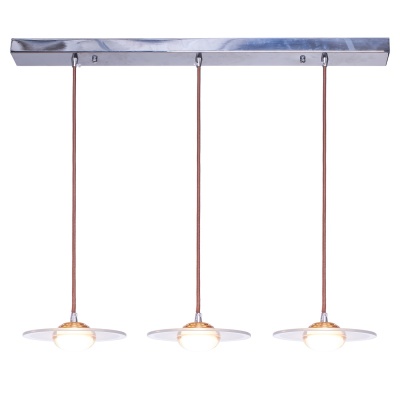 Подвесная светодиодная люстра Gerhort G61033/3CR+RD WT  фото, kupilegko.ru