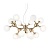 Подвесная люстра Ideal Lux Nodi SP15 Ottone Satinato 241012  фото, kupilegko.ru