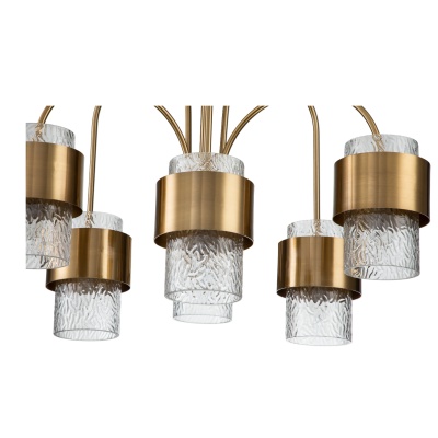 Подвесная люстра Indigo ELEGANZA 12019/A/6P Brass V000322  фото, kupilegko.ru