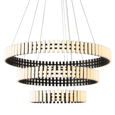 Подвесная светодиодная люстра Gerhort G61348/126BK+WT  фото, kupilegko.ru