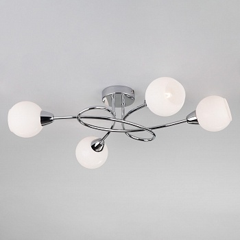 Потолочный светильник Eurosvet 30133/4 хром  фото, kupilegko.ru