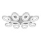 Потолочная светодиодная люстра iLedex FS-011-X10 240W WH  фото, kupilegko.ru
