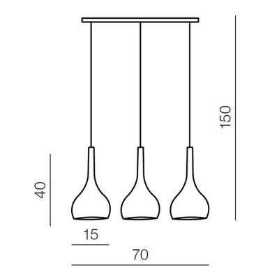Подвесной светильник Azzardo Soul 3 AZ0275  фото, kupilegko.ru