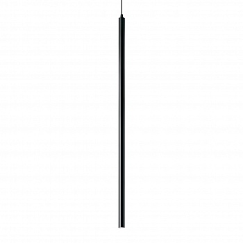 Подвесной светодиодный светильник Ideal Lux Ultrathin D100 Round Nero 142913  фото, kupilegko.ru