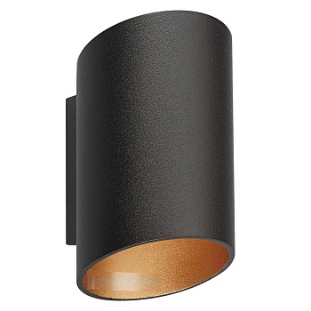 Настенный светильник Zumaline Slice wl 50603-BK/GD  фото, kupilegko.ru