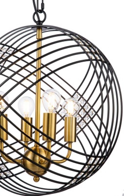 Подвесной светильник Indigo Fresco 10001/4P Black V000102  фото, kupilegko.ru