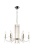 Подвесная люстра Crystal Lux AURELIO SP6 GOLD+CHROME/TRANSPARENT  фото, kupilegko.ru