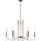 Подвесная люстра Crystal Lux AURELIO SP6 GOLD+CHROME/TRANSPARENT  фото, kupilegko.ru