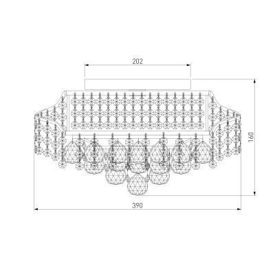 Потолочная люстра Eurosvet 16017/6 золото Strotskis  фото, kupilegko.ru