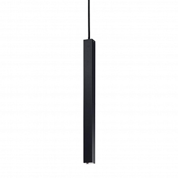 Подвесной светодиодный светильник Ideal Lux Ultrathin D040 Square Nero 194202  фото, kupilegko.ru