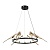 Подвесная светодиодная люстра Gerhort G61391/6BK+GD WT  фото, kupilegko.ru