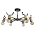 Потолочная люстра Loft IT Sven 10024/6 Black  фото, kupilegko.ru