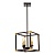 Подвесная люстра Lumina Deco Waldorf LDP 1140-4 BK+MD  фото, kupilegko.ru