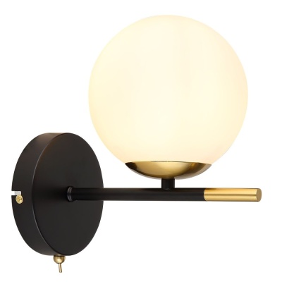 Бра, светильник настенный накладной Arte Lamp A2224AP-1BK  фото, kupilegko.ru