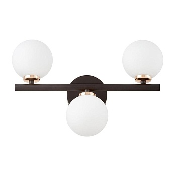 Настенный светильник Lumina Deco Marsiada LDW 6033-3 BK+F.GD  фото, kupilegko.ru