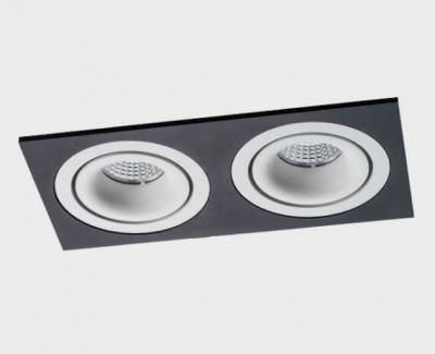 Рамка декоративная Italline IT02-QRS2 black (встраиваемые)  фото, kupilegko.ru