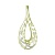 Золотая подвеска, золото, бриллиант, 01P646207  фото, kupilegko.ru