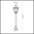 Фото Уличные фонарные столбы Odeon Light Столб фонарный уличный Odeon Light LANO 2322/1F фото, kupilegko.ru