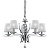 Подвесная люстра Ideal Lux Pegaso SP5 Bianco 066448  фото, kupilegko.ru