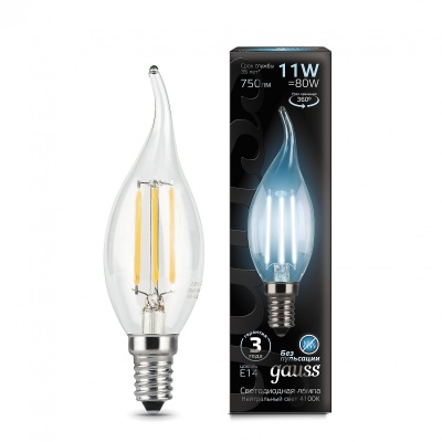 Светодиодная лампа Gauss Filament Candle 104801211  фото, kupilegko.ru