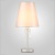 Фото Настольные лампы Crystal Lux Настольная лампа Crystal Lux Renata LG1 Silver фото, kupilegko.ru