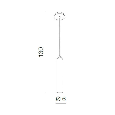 Подвесной светильник Azzardo Tubo 1 AZ1236  фото, kupilegko.ru