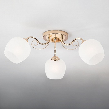 Потолочный светильник Eurosvet 30138/3 золото  фото, kupilegko.ru