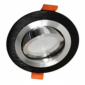 Встраиваемый светильник Lumina Deco Duka LDC 8062-D90 BK+SL (встраиваемые)  фото, kupilegko.ru