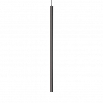 Подвесной светодиодный светильник Ideal Lux Ultrathin D100 Square Nero 194196  фото, kupilegko.ru