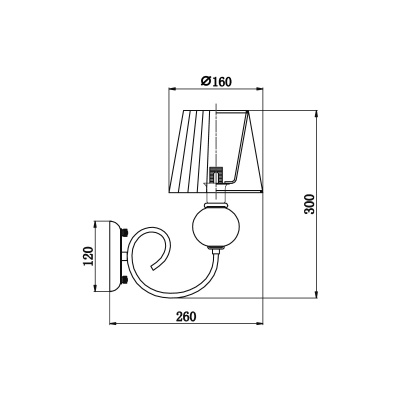 Бра, светильник настенный накладной Vele Luce VL1973W01  фото, kupilegko.ru