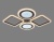Потолочная светодиодная люстра Ambrella light FA431  фото, kupilegko.ru