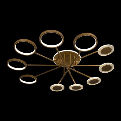 Потолочная светодиодная люстра Loft IT 10164M Gold  фото, kupilegko.ru