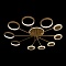 Потолочная светодиодная люстра Loft IT 10164M Gold  фото, kupilegko.ru
