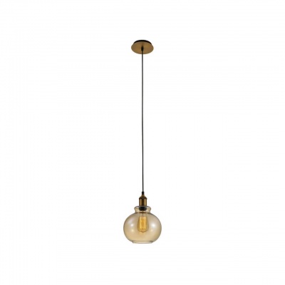 Подвесной светильник Crystal Lux Olla SP1 Amber  фото, kupilegko.ru