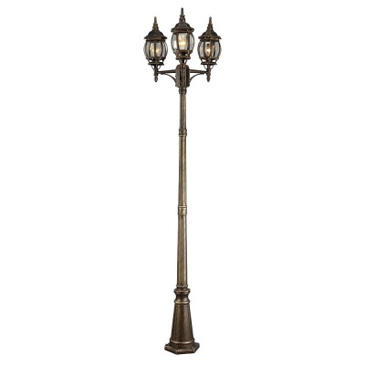 Столб фонарный уличный Arte Lamp Atlanta A1047PA-3BN  фото, kupilegko.ru