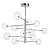 Подвесная люстра Ideal Lux Equinoxe SP12 Cromo 200118  фото, kupilegko.ru