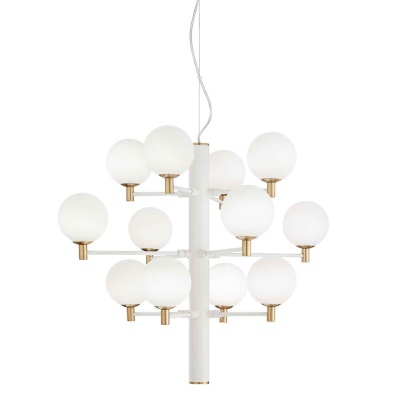 Подвесная люстра Ideal Lux Copernico SP12 Bianco 197302  фото, kupilegko.ru