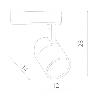 Трековые светильники Arte Lamp Attento A5750PL-1BK  фото, kupilegko.ru