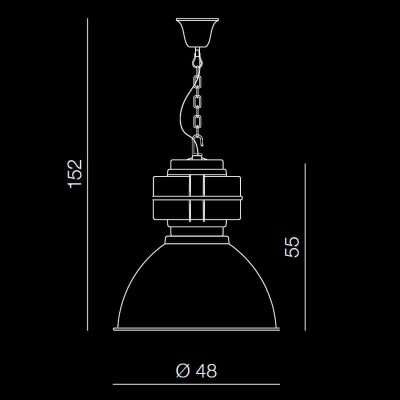 Подвесной светильник Azzardo Bismarck AZ1576  фото, kupilegko.ru