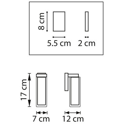 Бра, светильник настенный накладной Lightstar 756617  фото, kupilegko.ru