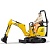 Мини экскаватор JCB 8010 CTS и рабочий 9360 GU  фото, kupilegko.ru