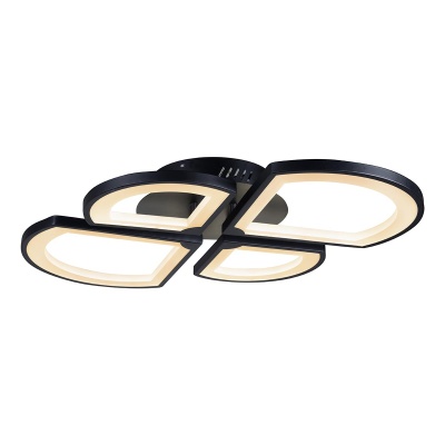 Потолочная светодиодная люстра iLedex X024-4 BK  фото, kupilegko.ru