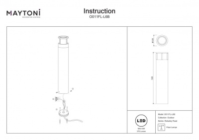 Уличный наземный светильник Maytoni Wolseley Road O011FL-L6B  фото, kupilegko.ru