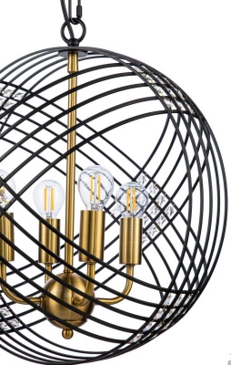 Подвесной светильник Indigo Fresco 10001/4P Black V000102  фото, kupilegko.ru