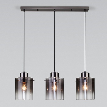 Подвесной светильник Eurosvet Trim 50227/3 дымчатый  фото, kupilegko.ru