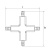 Фото Коннекторы Lightstar Коннектор X-образный Lightstar Barra 504149 фото, kupilegko.ru