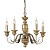 Подвесная люстра Ideal Lux Firenze Sp5 Oro Antico 020822  фото, kupilegko.ru