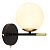 Бра, светильник настенный накладной Arte Lamp A2224AP-1BK  фото, kupilegko.ru