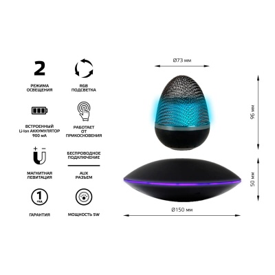 Беспроводная колонка Gauss LV002  фото, kupilegko.ru