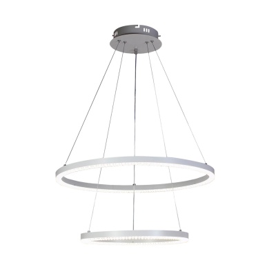 Подвесная светодиодная люстра Profit Light 6037/2 WHT  фото, kupilegko.ru